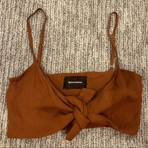 Reformation tie top